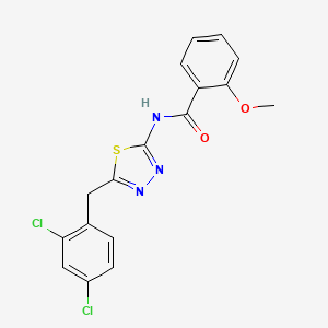 N-[5-(2,4-dichlorobenzyl)-1,3,4-thiadiazol-2-yl]-2-methoxybenzamide