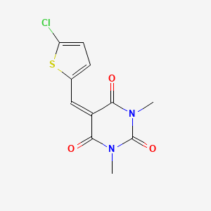 5-[(5-Chlorothiophen-2-yl)methylidene]-1,3-dimethyl-1,3-diazinane-2,4,6-trione