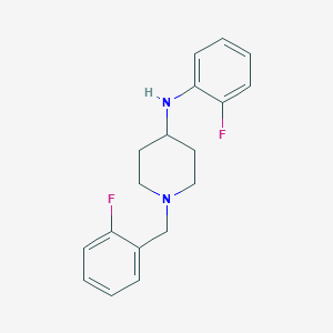 molecular formula C18H20F2N2 B12493077 1-(2-fluorobenzyl)-N-(2-fluorophenyl)piperidin-4-amine 