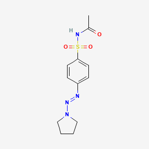 N-({4-[(E)-pyrrolidin-1-yldiazenyl]phenyl}sulfonyl)acetamide