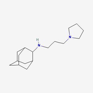 molecular formula C17H30N2 B12493137 (1r,3r,5R,7R)-N-[3-(pyrrolidin-1-yl)propyl]tricyclo[3.3.1.1~3,7~]decan-2-amine 