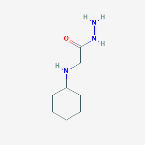 molecular formula C8H17N3O B12493180 2-(Cyclohexylamino)acetohydrazide (non-preferred name) 