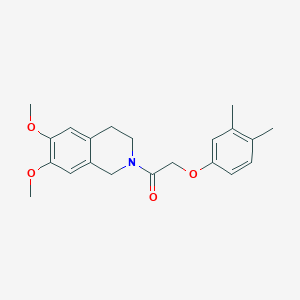 1-(6,7-dimethoxy-3,4-dihydro-1H-isoquinolin-2-yl)-2-(3,4-dimethylphenoxy)ethanone