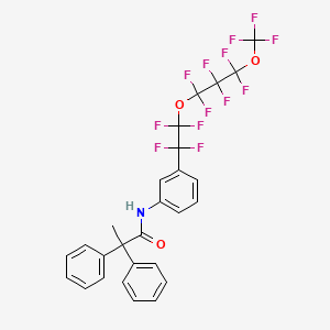 2,2-diphenyl-N-(3-{1,1,2,2-tetrafluoro-2-[1,1,2,2,3,3-hexafluoro-3-(trifluoromethoxy)propoxy]ethyl}phenyl)propanamide