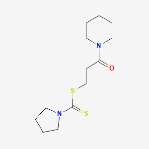 3-Oxo-3-(piperidin-1-yl)propyl pyrrolidine-1-carbodithioate