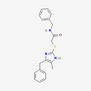 N-benzyl-2-[(5-benzyl-4-methyl-1H-imidazol-2-yl)sulfanyl]acetamide