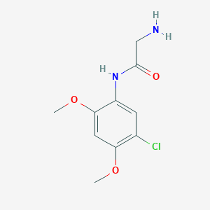 molecular formula C10H13ClN2O3 B12493246 N-(5-chloro-2,4-dimethoxyphenyl)glycinamide 