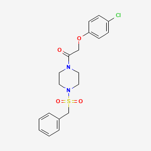 1-[4-(Benzylsulfonyl)piperazin-1-yl]-2-(4-chlorophenoxy)ethanone