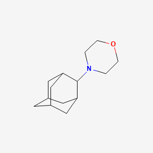 molecular formula C14H23NO B12493313 Adamantane, 2-(4-morpholyl) CAS No. 39234-39-4