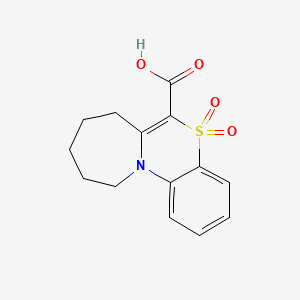 5,5-dioxo-8,9,10,11-tetrahydro-7H-azepino[2,1-c][1,4]benzothiazine-6-carboxylic acid