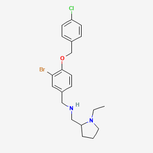 1-{3-bromo-4-[(4-chlorobenzyl)oxy]phenyl}-N-[(1-ethylpyrrolidin-2-yl)methyl]methanamine