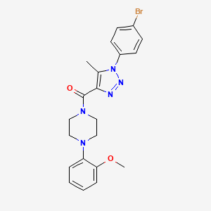 [1-(4-bromophenyl)-5-methyl-1H-1,2,3-triazol-4-yl][4-(2-methoxyphenyl)piperazin-1-yl]methanone