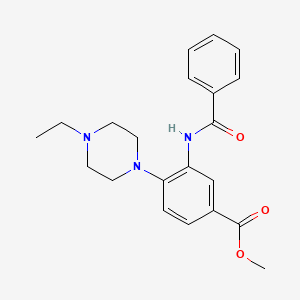 Methyl 3-benzamido-4-(4-ethylpiperazin-1-yl)benzoate