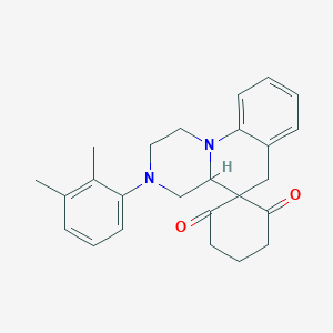 3'-(2,3-dimethylphenyl)-2',4',4'a,6'-tetrahydro-1'H-spiro[cyclohexane-1,5'-pyrazino[1,2-a]quinoline]-2,6-dione