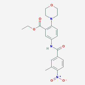 Ethyl 5-{[(3-methyl-4-nitrophenyl)carbonyl]amino}-2-(morpholin-4-yl)benzoate