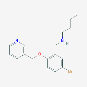 N-[5-bromo-2-(pyridin-3-ylmethoxy)benzyl]butan-1-amine