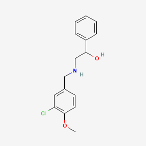 2-[(3-Chloro-4-methoxybenzyl)amino]-1-phenylethanol