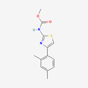 Methyl N-[4-(2,4-dimethylphenyl)-1,3-thiazol-2-yl]carbamate