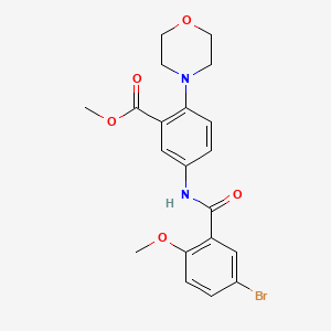 Methyl 5-{[(5-bromo-2-methoxyphenyl)carbonyl]amino}-2-(morpholin-4-yl)benzoate