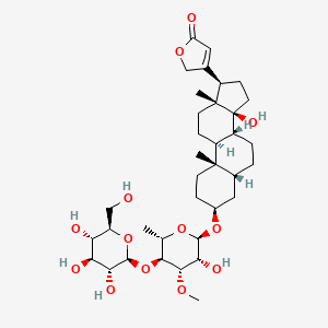 digitoxigenin 3-O-[beta-D-glucosyl-(1->4)-alpha-L-acofrioside]