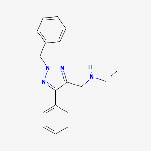 molecular formula C18H20N4 B12493534 N-[(2-benzyl-5-phenyl-2H-1,2,3-triazol-4-yl)methyl]ethanamine 