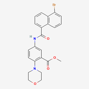 Methyl 5-{[(5-bromonaphthalen-1-yl)carbonyl]amino}-2-(morpholin-4-yl)benzoate