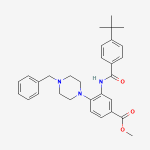 Methyl 4-(4-benzylpiperazin-1-yl)-3-{[(4-tert-butylphenyl)carbonyl]amino}benzoate