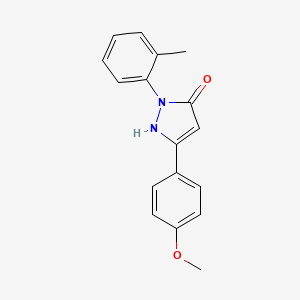 3-(4-methoxyphenyl)-1-(2-methylphenyl)-1H-pyrazol-5-ol