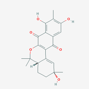 molecular formula C21H22O6 B1249360 Naphterpin B 