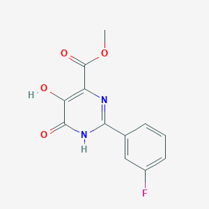 Methyl 2-(3-fluorophenyl)-5,6-dihydroxypyrimidine-4-carboxylate