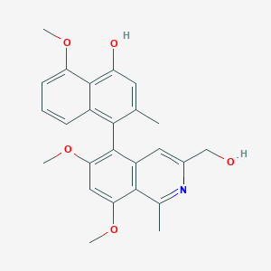 molecular formula C25H25NO5 B1249364 Ancistrobenomine A 