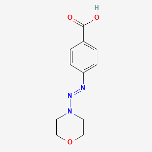 4-[(E)-morpholin-4-yldiazenyl]benzoic acid