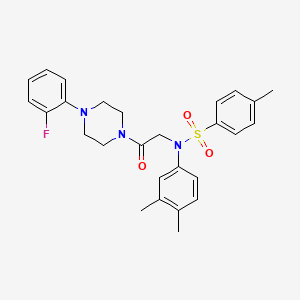 N-(3,4-dimethylphenyl)-N-{2-[4-(2-fluorophenyl)piperazin-1-yl]-2-oxoethyl}-4-methylbenzenesulfonamide