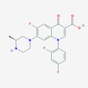 molecular formula C21H18F3N3O3 B1249371 (R)-temafloxacin 
