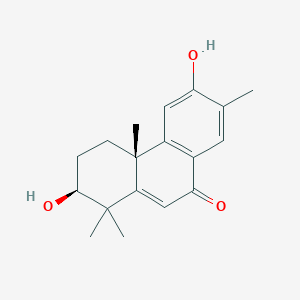 3beta,12-Dihydroxy-13-methyl-5,8,11,13-podocarpatetraene-7-one
