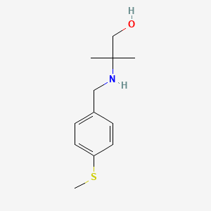 2-Methyl-2-{[4-(methylsulfanyl)benzyl]amino}propan-1-ol