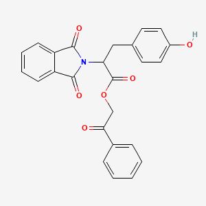 2-oxo-2-phenylethyl 2-(1,3-dioxo-1,3-dihydro-2H-isoindol-2-yl)-3-(4-hydroxyphenyl)propanoate