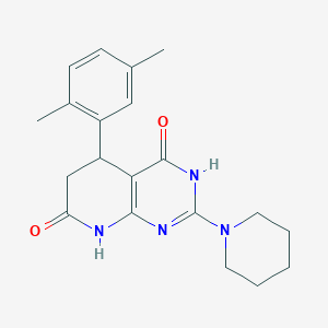 5-(2,5-dimethylphenyl)-4-hydroxy-2-(piperidin-1-yl)-5,8-dihydropyrido[2,3-d]pyrimidin-7(6H)-one