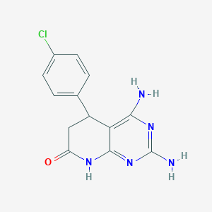 2,4-diamino-5-(4-chlorophenyl)-5,8-dihydropyrido[2,3-d]pyrimidin-7(6H)-one