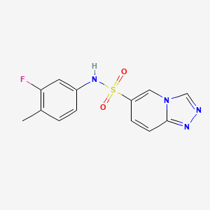 N-(3-fluoro-4-methylphenyl)[1,2,4]triazolo[4,3-a]pyridine-6-sulfonamide