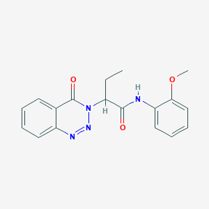 N-(2-methoxyphenyl)-2-(4-oxo-1,2,3-benzotriazin-3(4H)-yl)butanamide