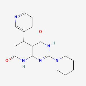 4-hydroxy-2-(piperidin-1-yl)-5-(pyridin-3-yl)-5,8-dihydropyrido[2,3-d]pyrimidin-7(6H)-one