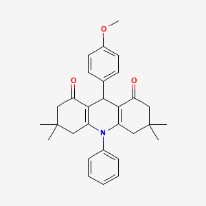 9-(4-methoxyphenyl)-3,3,6,6-tetramethyl-10-phenyl-4,5,7,9-tetrahydro-2H-acridine-1,8-dione