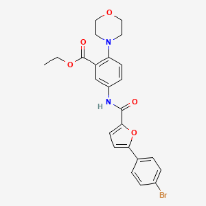 Ethyl 5-({[5-(4-bromophenyl)furan-2-yl]carbonyl}amino)-2-(morpholin-4-yl)benzoate