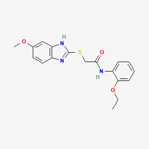 N-(2-ethoxyphenyl)-2-[(5-methoxy-1H-benzimidazol-2-yl)sulfanyl]acetamide