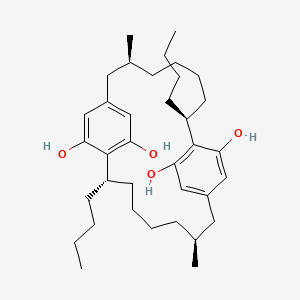 molecular formula C36H56O4 B1249397 Cylindrocyclophane F 