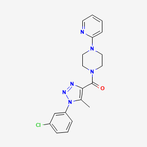 [1-(3-chlorophenyl)-5-methyl-1H-1,2,3-triazol-4-yl][4-(pyridin-2-yl)piperazin-1-yl]methanone