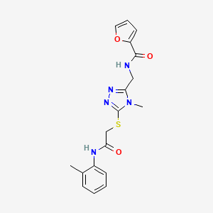 N-{[4-methyl-5-({2-[(2-methylphenyl)amino]-2-oxoethyl}sulfanyl)-4H-1,2,4-triazol-3-yl]methyl}furan-2-carboxamide