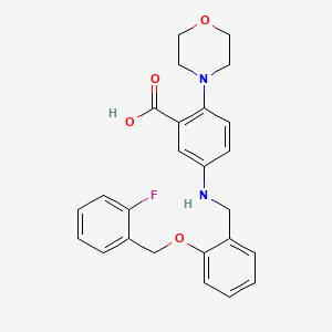 5-({2-[(2-Fluorobenzyl)oxy]benzyl}amino)-2-(morpholin-4-yl)benzoic acid