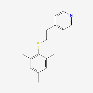 4-{2-[(2,4,6-Trimethylphenyl)sulfanyl]ethyl}pyridine